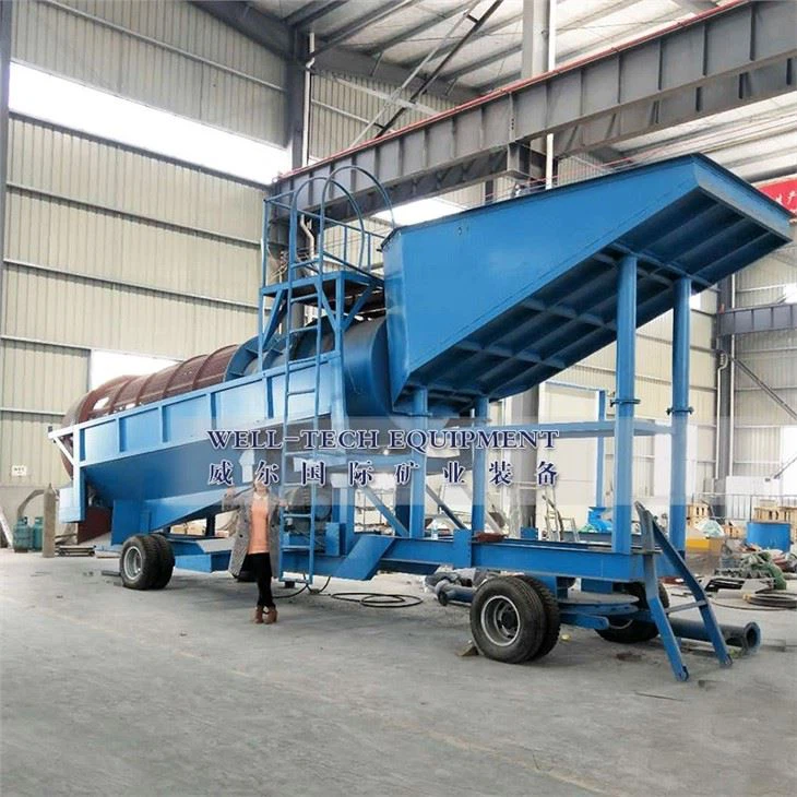 Africa popular trommel scrubber mining machine gold